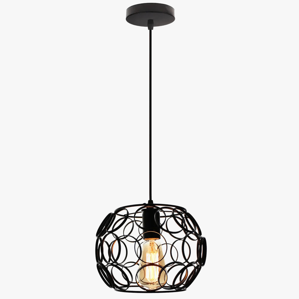 Suspension industrielle en fer au design vintage | Marco Lucetti