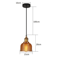 Suspension industrielle en verre grainé Bowl | Marco Lucetti