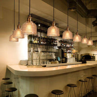 Suspension industrielle en verre grainé Bowl | Marco Lucetti