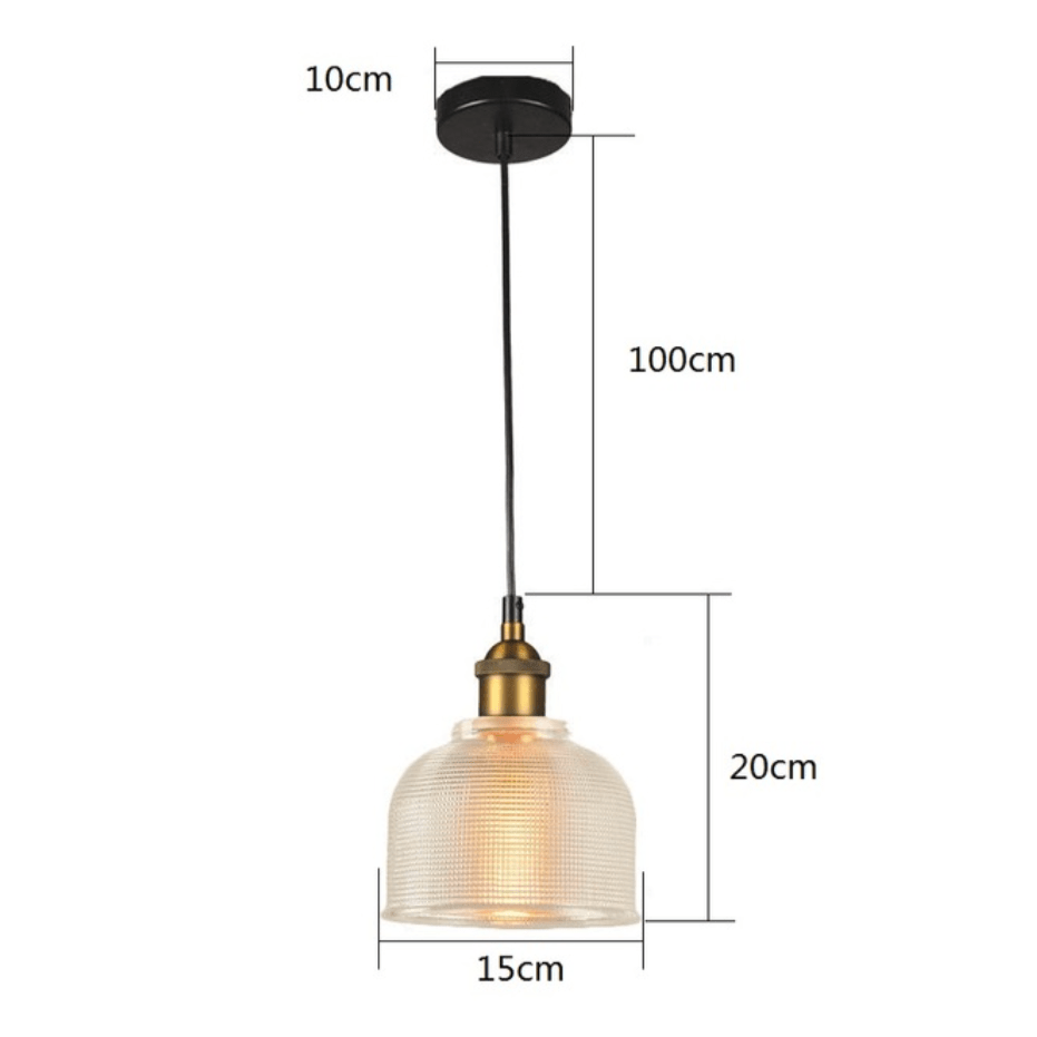 Suspension industrielle en verre grainé Bowl | Marco Lucetti Blanc