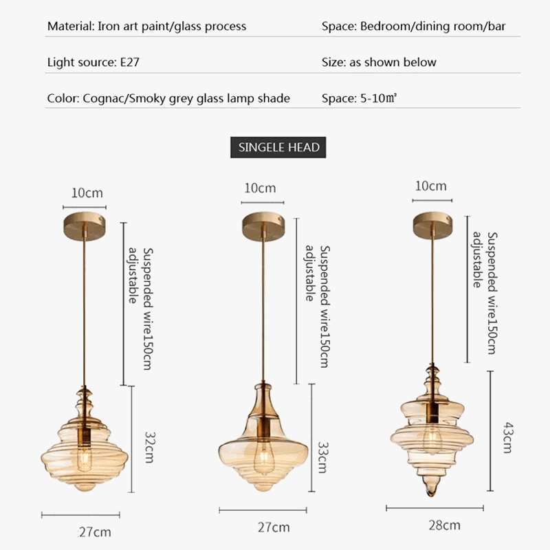 Suspension industrielle en verre | Marco Lucetti