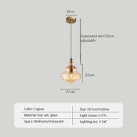 Suspension industrielle en verre | Marco Lucetti C2 / Sans ampoule