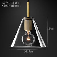 Suspension industrielle Haivy en verre et métal doré | Marco Lucetti A - Doré / 220V