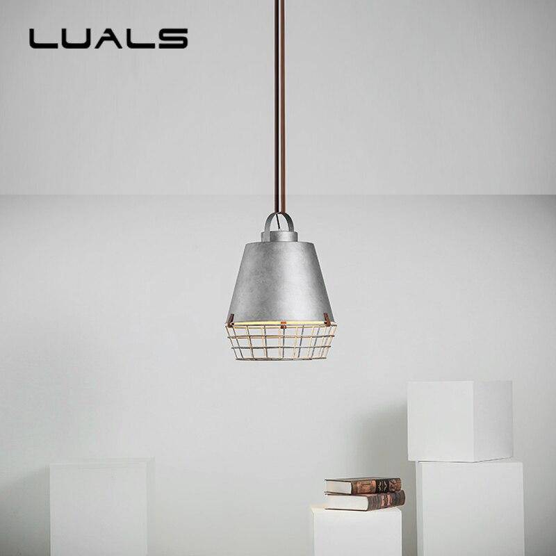 Suspension industrielle LED - Abat-jour cage grise | Marco Lucetti