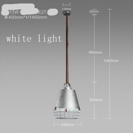 Suspension industrielle LED - Abat-jour cage grise | Marco Lucetti Froide