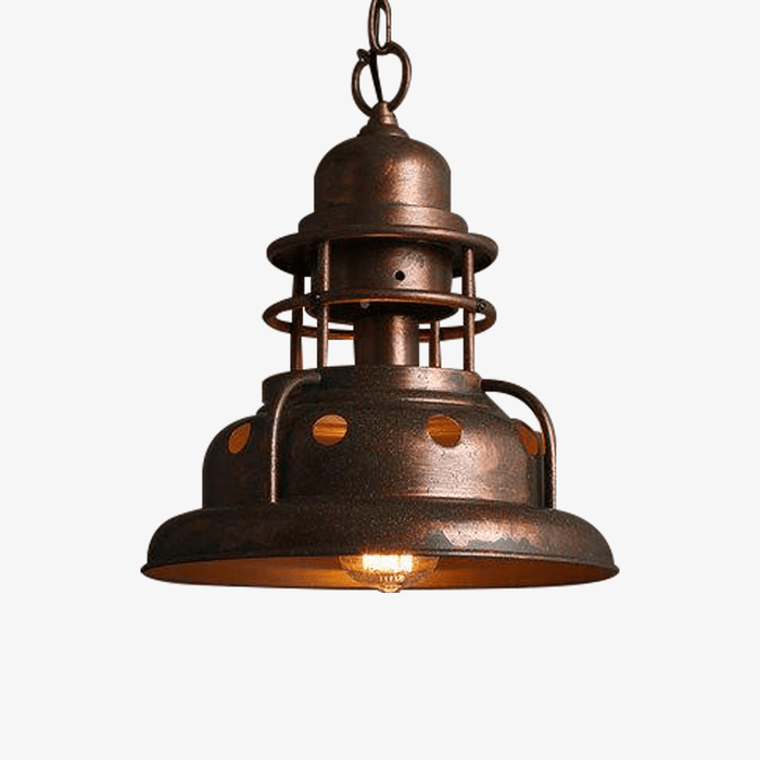 Suspension LED Industrielle Cuivrée