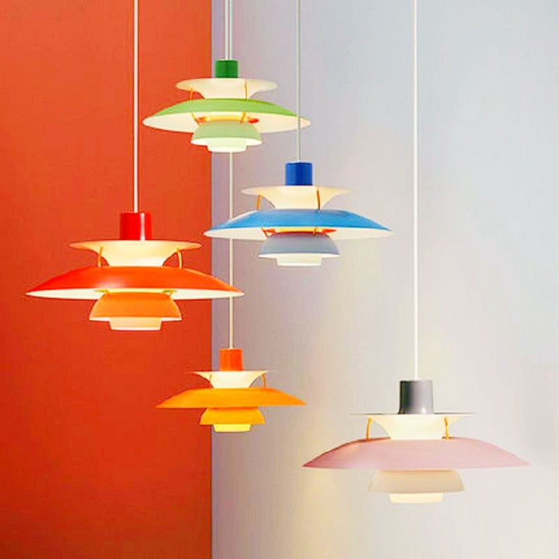 Suspension industrielle LED colorée Barnaby | Marco Lucetti