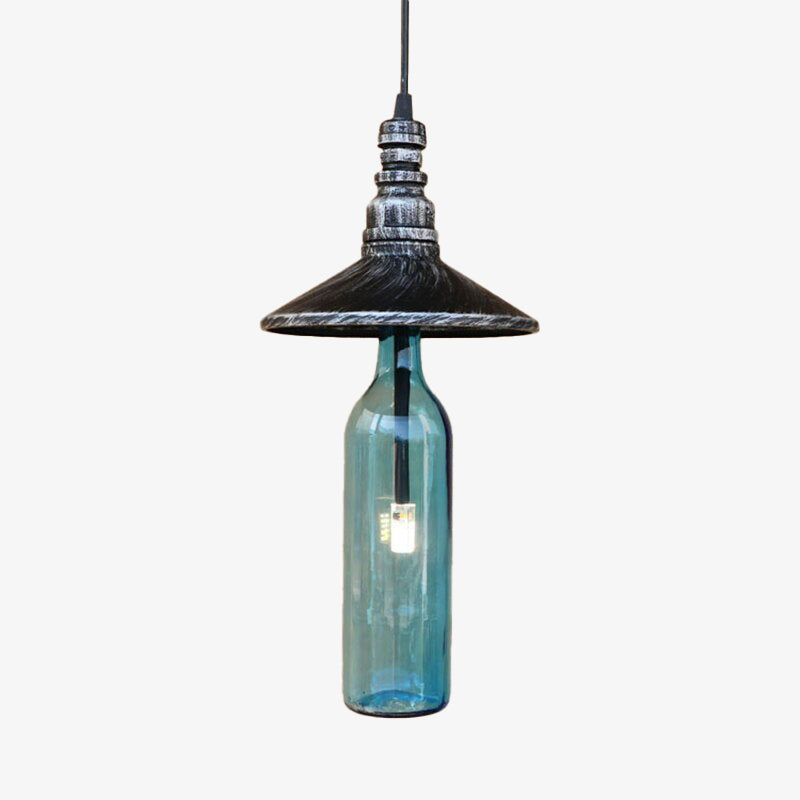Suspension LED industrielle en verre Sanmarino