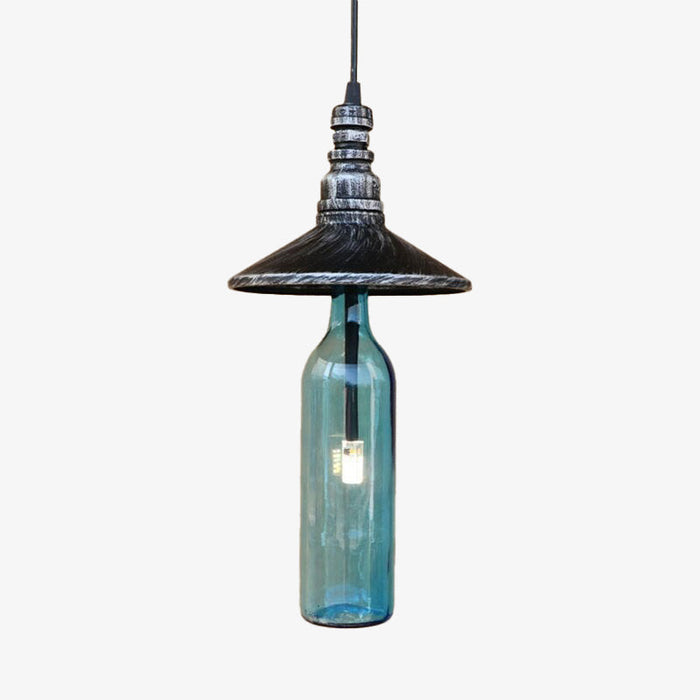 Suspension LED industrielle en verre Sanmarino