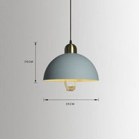 Suspension industrielle Lyvia_Circle | Marco Lucetti Bleu clair
