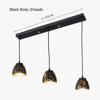 Suspension industrielle noir en métal. | Marco Lucetti