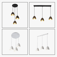 Suspension industrielle noir en métal. | Marco Lucetti