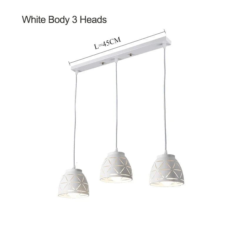 Suspension industrielle noir en métal. | Marco Lucetti B063-3L / Ampoule non incluse