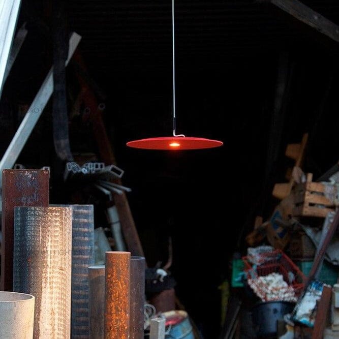 Suspension industrielle Paula Double Abat-jour Plat | Marco Lucetti