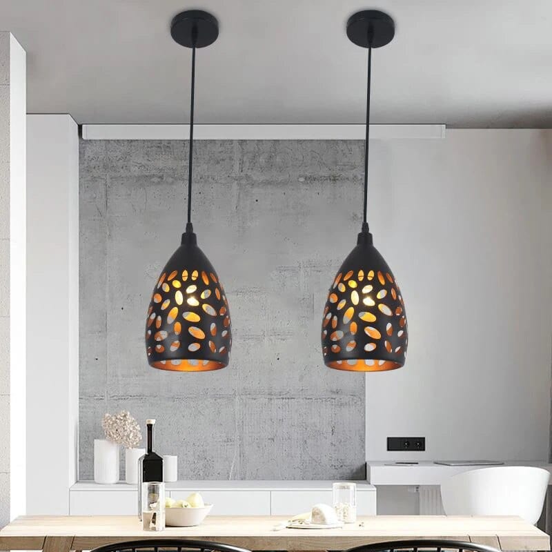 Suspension industrielle rétro pour restaurant | Marco Lucetti