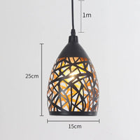 Suspension industrielle rétro pour restaurant | Marco Lucetti C / Sans ampoule