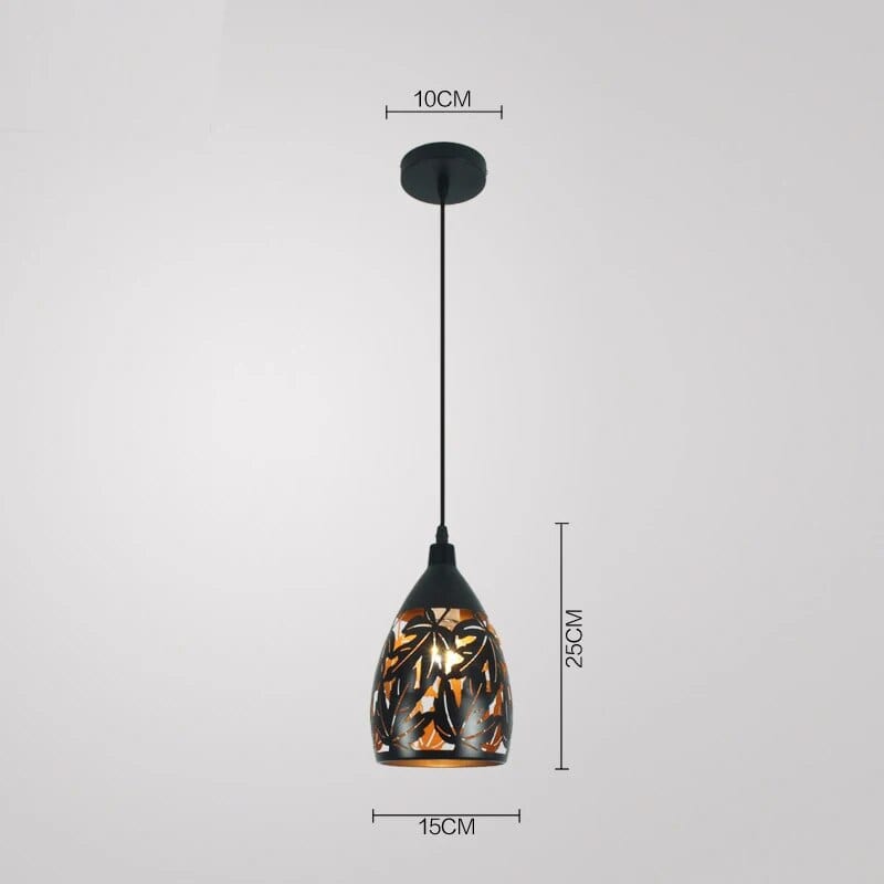 Suspension industrielle rétro pour restaurant | Marco Lucetti F / Sans ampoule