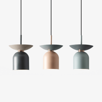 Suspension industrielle Soren en dôme. | Marco Lucetti 3 lampes - Base longue