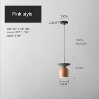 Suspension industrielle Soren en dôme. | Marco Lucetti Rose - D15xH27cm