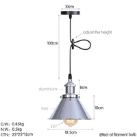 Suspension Industrielle Vintage avec Abat-jour en Fer | Marco Lucetti UN