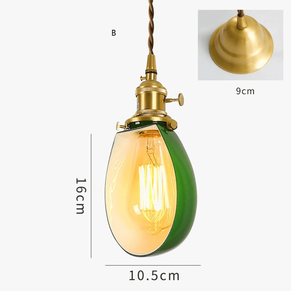 Suspension industrielle vintage en Cuivre et Verre pour Loft Urbain | Marco Lucetti