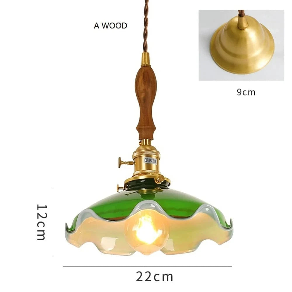 Suspension industrielle vintage en Cuivre et Verre pour Loft Urbain | Marco Lucetti UN BOIS