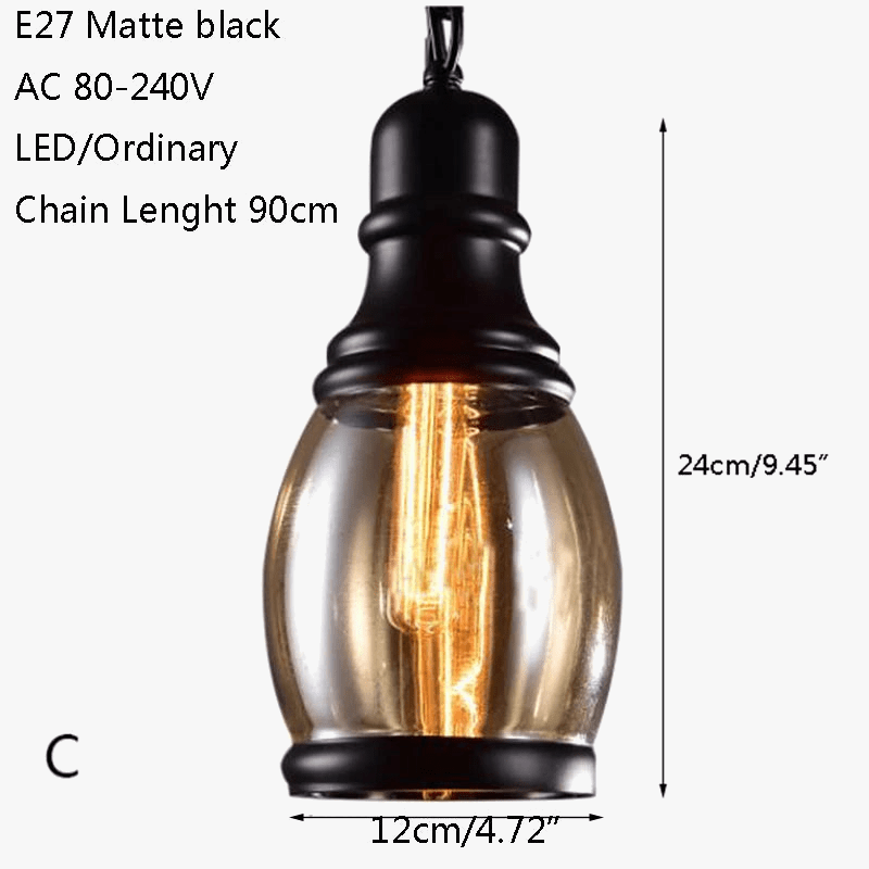 Suspension industrielle vintage pour loft rétro - 3 styles | Marco Lucetti