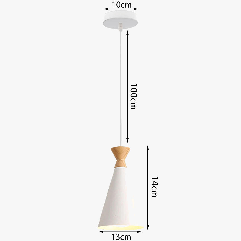 Suspension intérieure LED  Nordique Moderne en Bois - Luminaire Design pour Maison, Cuisine, Chambre et Salon | Marco Lucetti