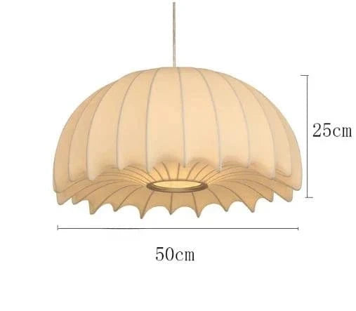 Suspension italienne en soie de luxe | Marco Lucetti A-Dia-50cm / Lumière naturelle