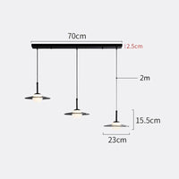Suspension italienne minimaliste pour salle à manger | Marco Lucetti 3 têtes / 3 couleurs