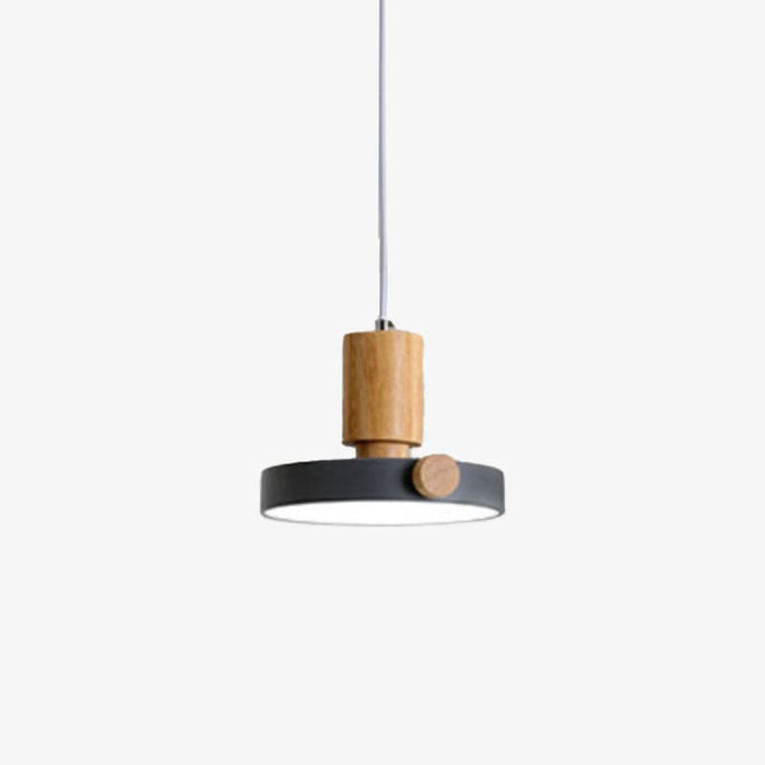 Suspension Izore en bois et métal fin | Marco Lucetti Gris