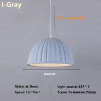 Suspension Japonais créatif Wabi Sabi Art Vent Table à manger Restaurant Matériau chambre Chevet Café Modèle Maison Décor | Marco Lucetti Je-Gris / Lumière chaude 3000K