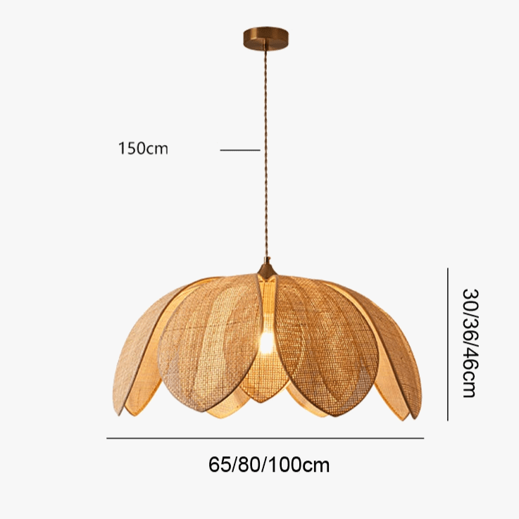 Suspension Japonais en rotin, design cannage. | Marco Lucetti