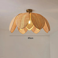 Suspension Japonais en rotin, design cannage. | Marco Lucetti Plafonnier D65cm