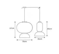 Suspension Japonais Zen | Marco Lucetti Combinaison 2 1 / Blanc froid