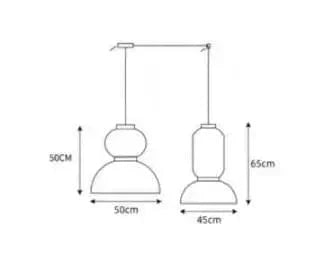Suspension Japonais Zen | Marco Lucetti Combinaison 2 / Blanc froid