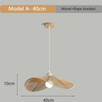 Suspension japonaise artisanale | Marco Lucetti Un 40cm / Lumière blanche