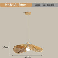 Suspension japonaise artisanale | Marco Lucetti Un 50cm / Lumière blanche