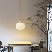 Suspension japonaise en bois et verre - Élégance authentique | Marco Lucetti