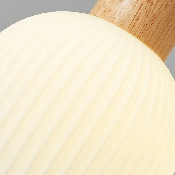 Suspension japonaise en bois et verre - Élégance authentique | Marco Lucetti