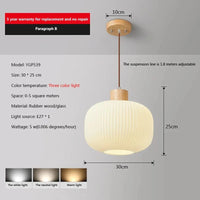 Suspension japonaise en bois et verre - Élégance authentique | Marco Lucetti Style-A / Blanc chaud