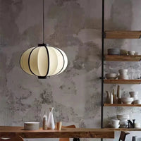 Suspension Japonaise Jobi : Chambre chez l'Habitant - Tissu Salon Traditionnel Japonais - Restaurant Éclairage LED | Marco Lucetti