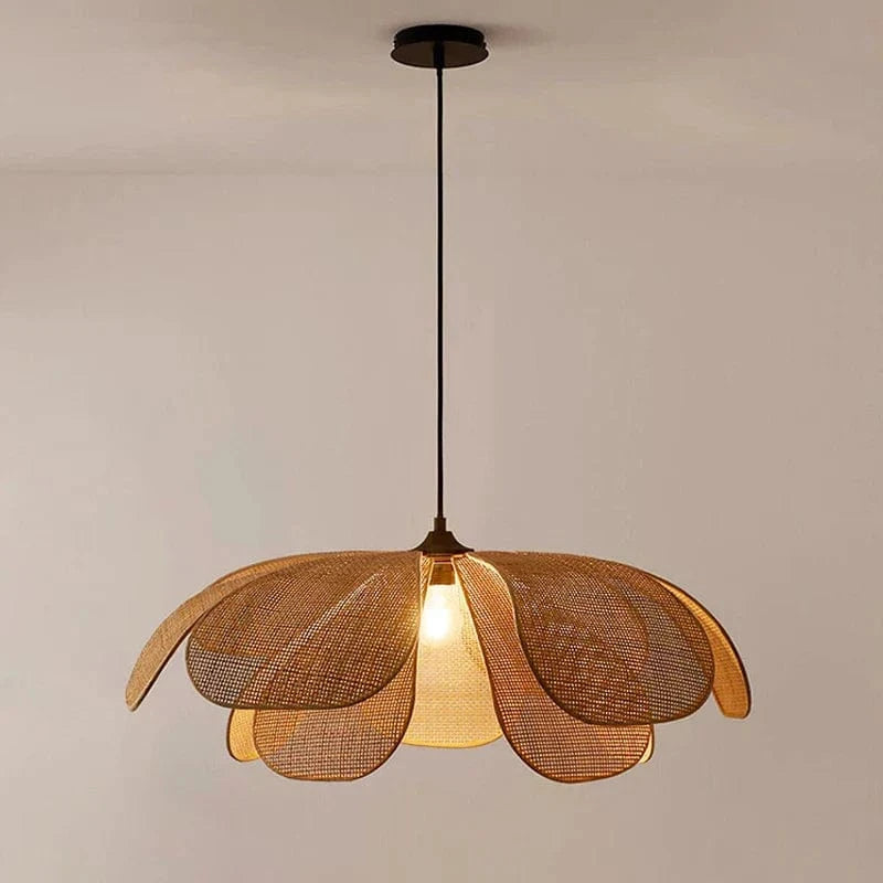 Suspension Japonica Light en rotin avec LED | Marco Lucetti