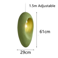 Suspension Joannes avec abat-jour sculpté | Marco Lucetti