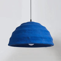 Suspension Klein bleu pour table à manger de 49 CM - Idéale pour la chambre d'enfants et le chevet - Suspension Wabi Sabi pour la maison et le séjour - Éclairage suspendu | Marco Lucetti