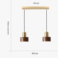 Suspension Laiton Noyer pour Bars & Restaurants | Marco Lucetti