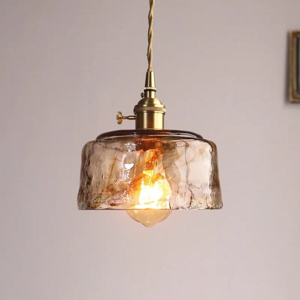 Suspension Laiton Verre Moderne | Marco Lucetti