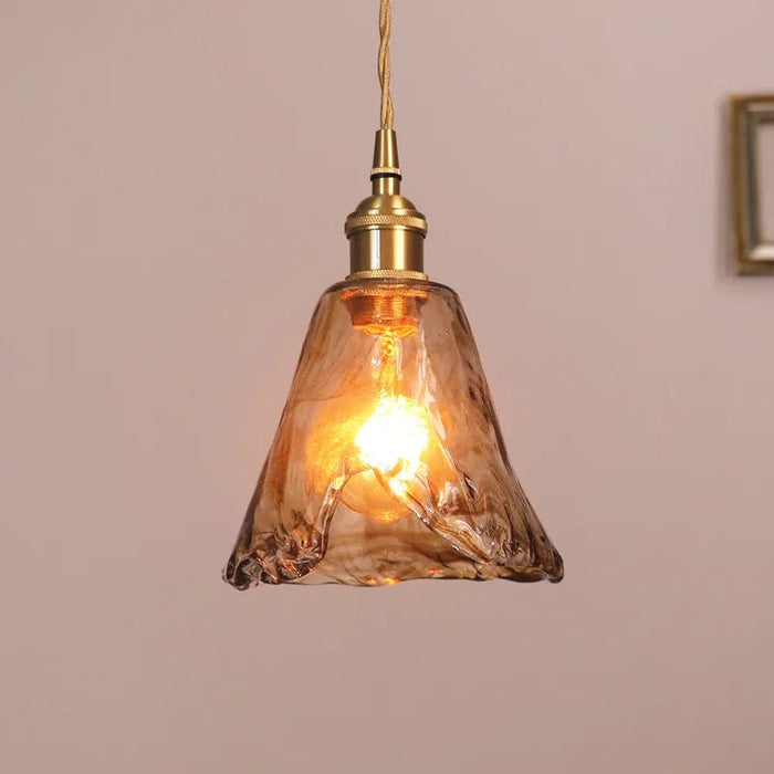 Suspension Laiton Verre Moderne | Marco Lucetti