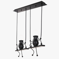 Lampe Suspension Art Décor Moderne 1/3 Tête