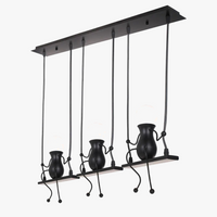 Lampe Suspension Art Décor Moderne 1/3 Tête
